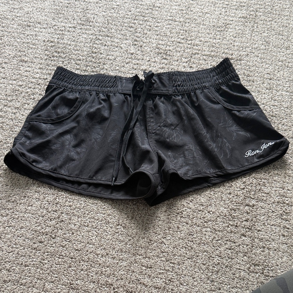 Ron Jon Women's Black Athletic Shorts